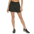 thumbnail image 1 of DKNY Sport Womens Metallic Logo Shorts Black XS, 1 of 1