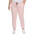 thumbnail image 1 of DKNY Sport Womens Plus Drawstring Marled Jogger Pants, 1 of 1