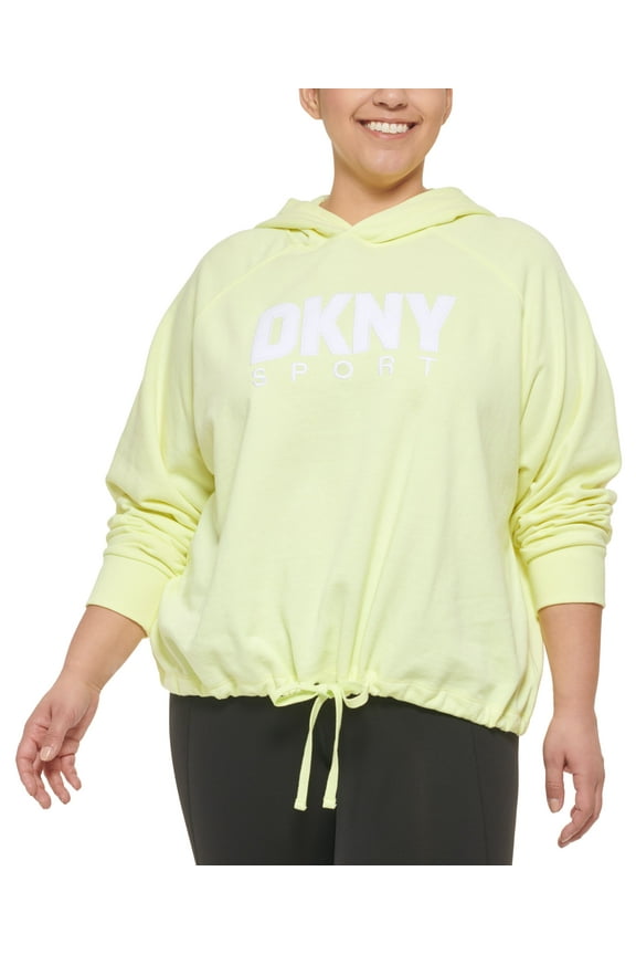 Sports Plus Size Logo Hoodie Lemon Tart 3X
