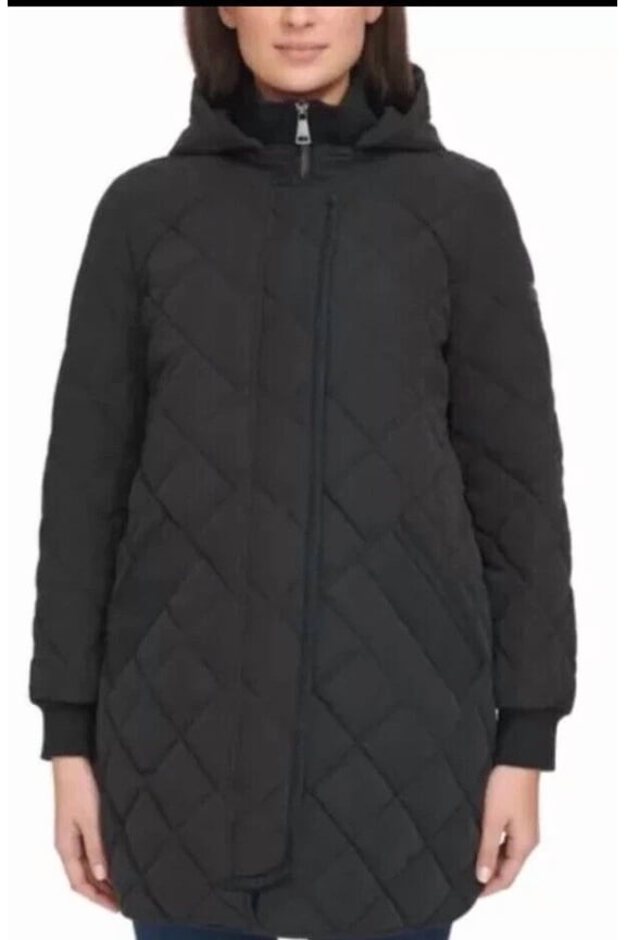 Thistle Quilted Removable Hood Full Zip Jacket XL