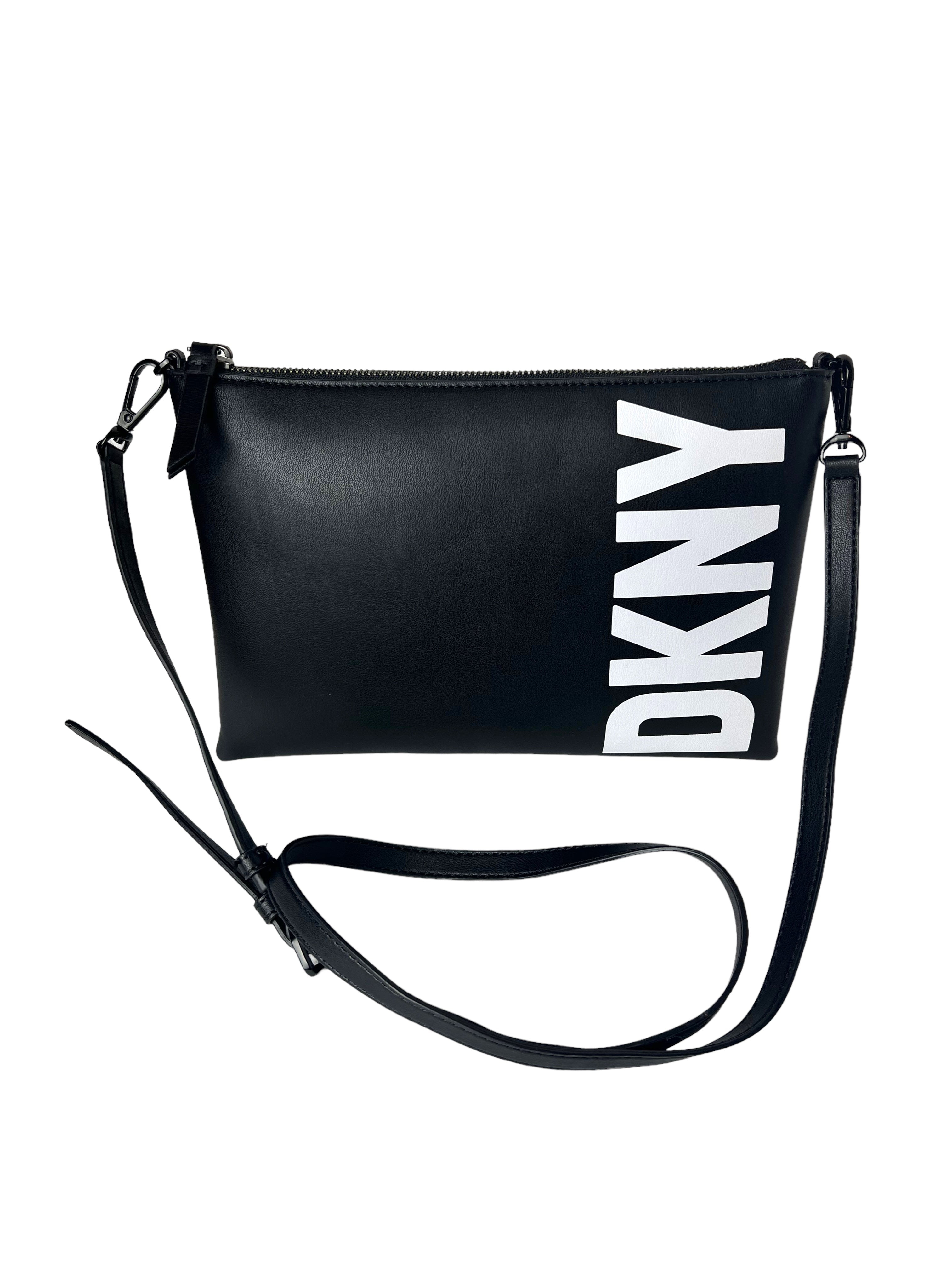 DKNY Tilly Crossbody In Black and White
