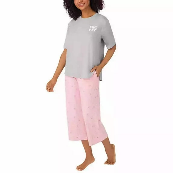 DKNY Woman’s 2 Piece Pajama Set Short Sleeve/Capri (1774974)