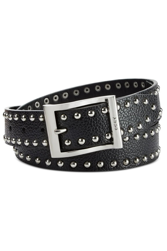 Women’s Studded Pant Belt, Black, Medium