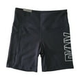 thumbnail image 1 of DKNY Women's 7" Inseam High Rise Stretch Bike Short (Metallic Logo, XS), 1 of 2