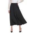 thumbnail image 1 of DKNY Women's A-Line Flare Maxi Skirt-Black / 10, 1 of 5