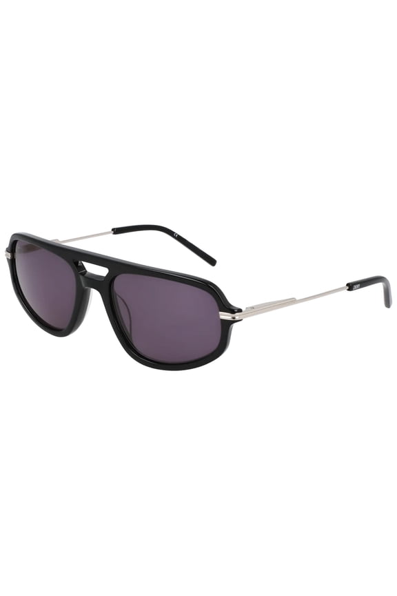 Women's Black Stylized Pilot Sunglasses with Spring Hinges - DK712SN-001