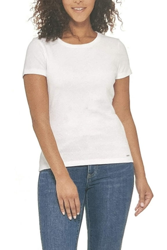 Women's Cotton Crew Neck Short Sleeve Tee (1679439)