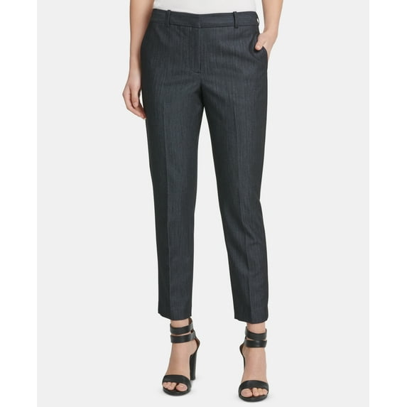 DKNY Women's Denim Essex Ankle Pants Black/ Navy Size 16