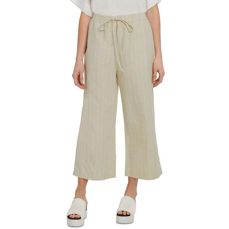 Dkny wide clearance leg cropped pants
