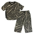 thumbnail image 1 of DKNY Women's Elastic Waistband Capri & Short Sleeve Pajama Set, 1 of 1
