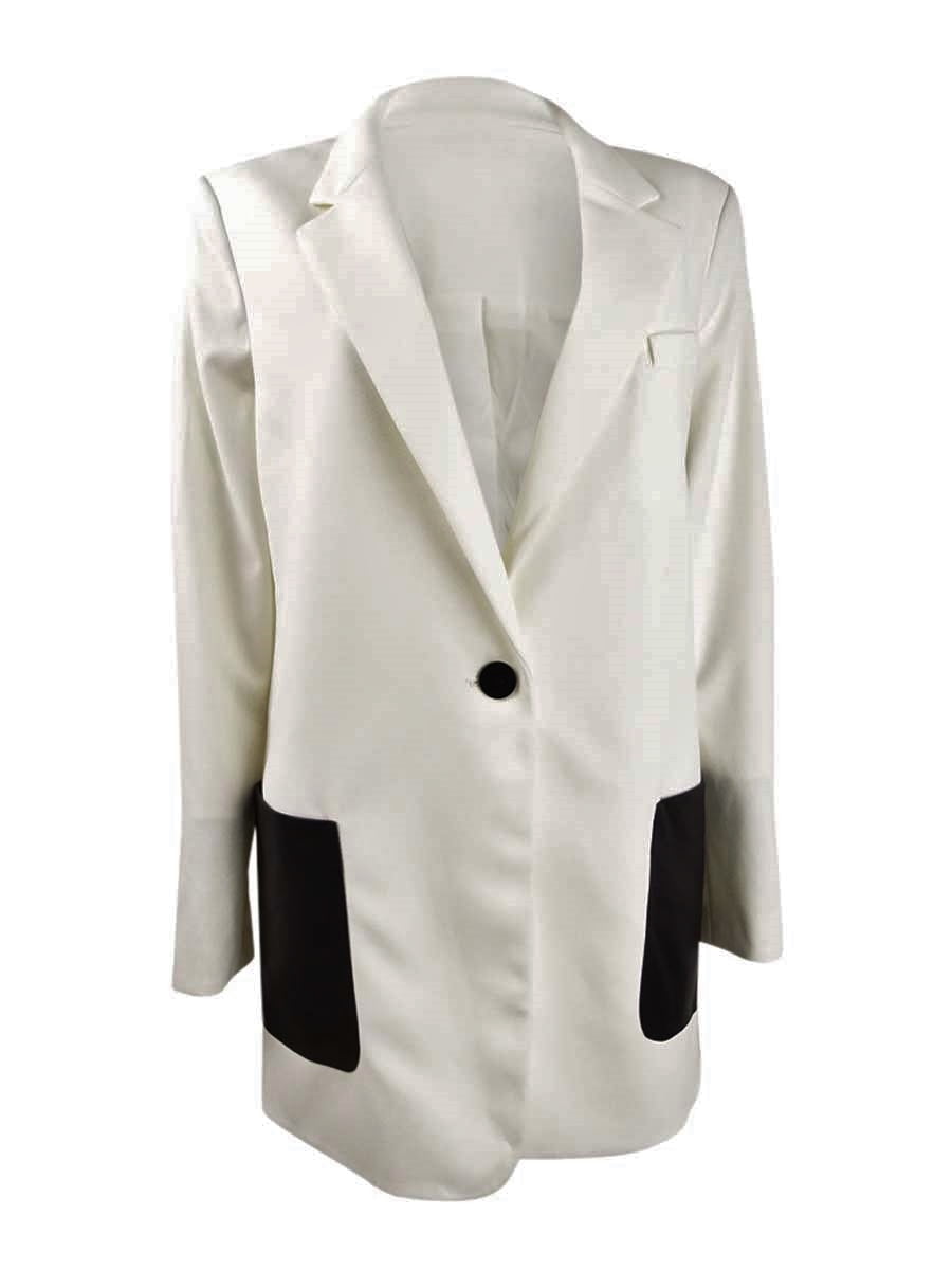 Dkny white deals blazer