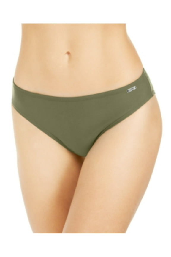 Women's Green Stretch Lined Full Coverage UV Protection Hipster Swimsuit Bottom XS