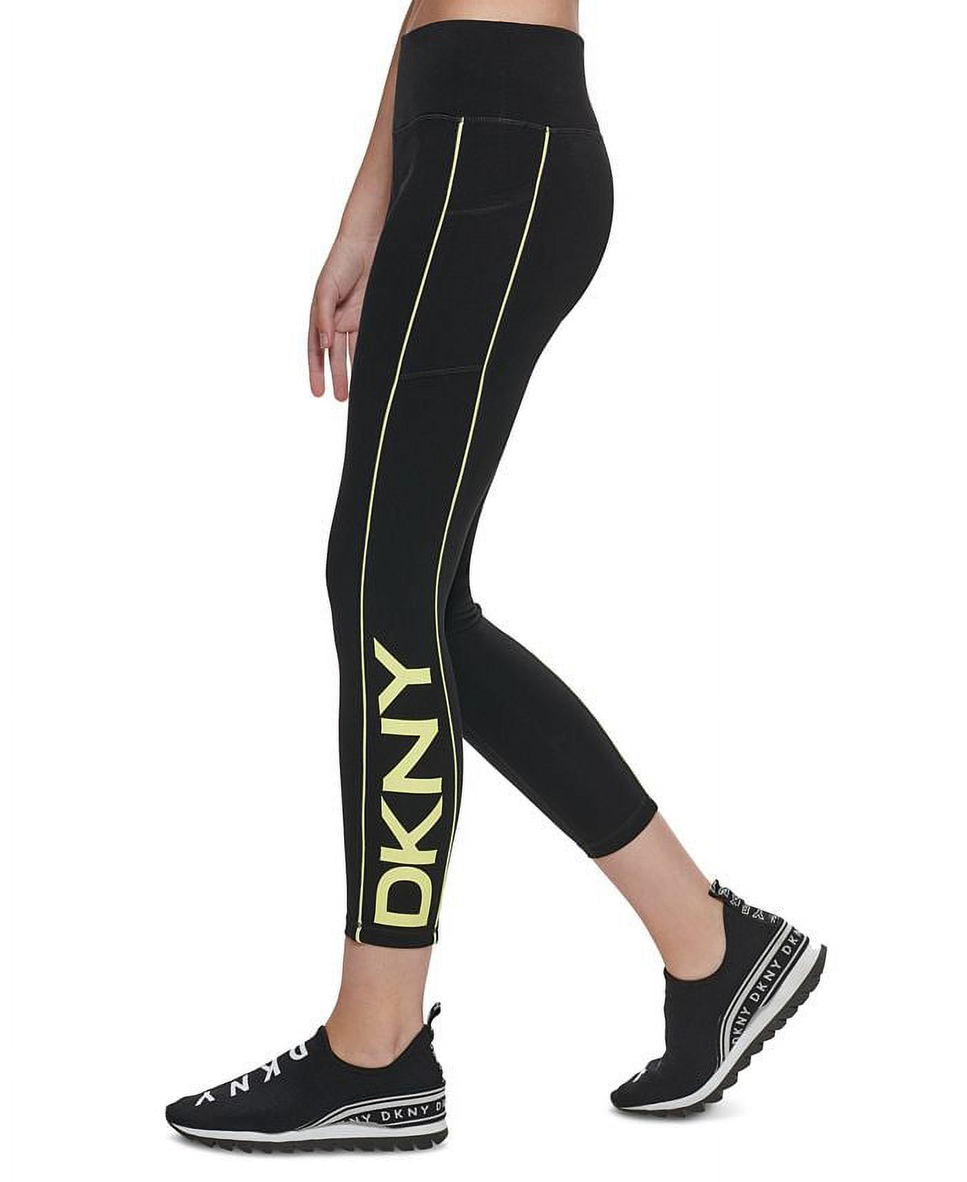 DKNY Women's High Waist 7/8 Leggings Black Size X-Small 