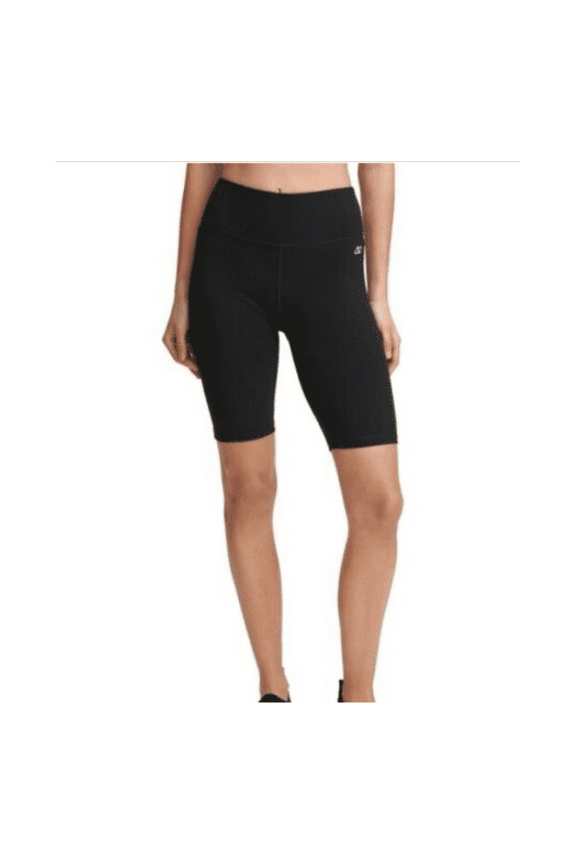 Women's Icon High-Waisted Athletic Bike Shorts Stretch Black,S