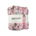 thumbnail image 1 of DKNY Women's L Notch Collar/Zebra/V-Neck/Polyester 2-Piece Long Sleeve & Pant Pajama Set, 1 of 2