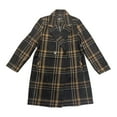 thumbnail image 1 of DKNY Women's Long Sleeve Fashion Faux Wool Notched Lapel Fully Lined Coat (Black Plaid/PDO, XXL), 1 of 2