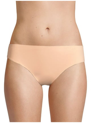 DKNY Intimates Women's Cotton No Visible Pantie Lines Thong Tan