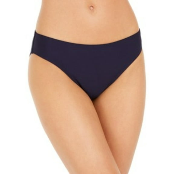 DKNY Women's Navy Stretch Lined Full Coverage UV Protection Hipster Swimsuit Bottom M