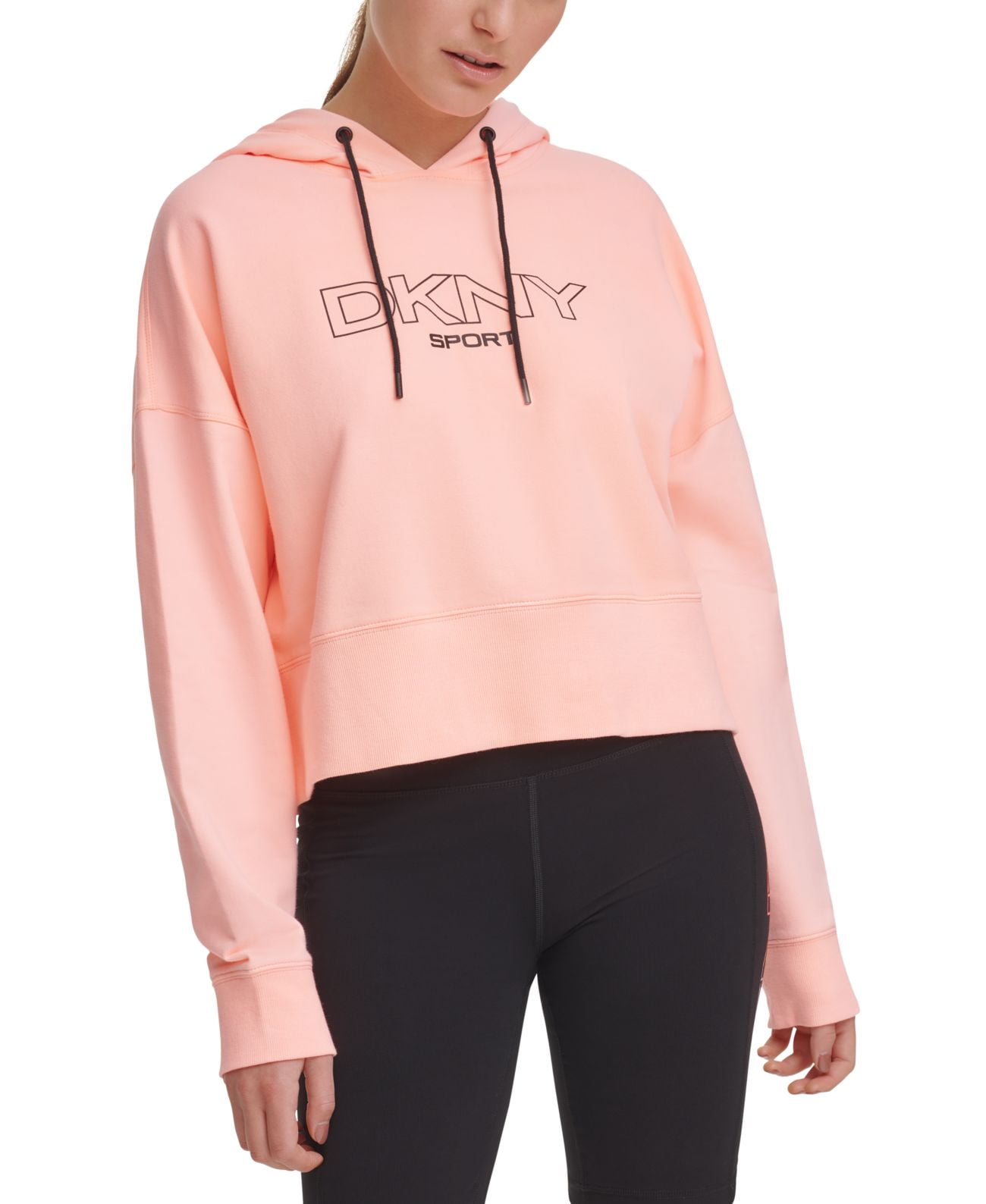 Dkny outlet cropped hoodie