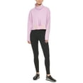 thumbnail image 1 of DKNY Women's Ombre Logo Funnel Neck Pullover Purple Size Large, 1 of 3