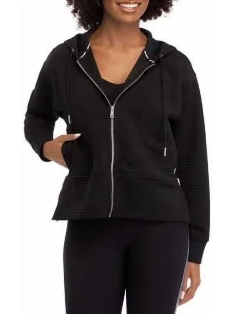 DKNY Women's Ottoman Full-Zip Hoodie Size XS - Walmart.com