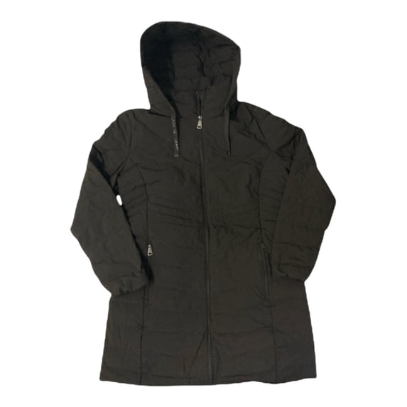 DKNY Women's Quilted Water Resistant Hooded Down Coat