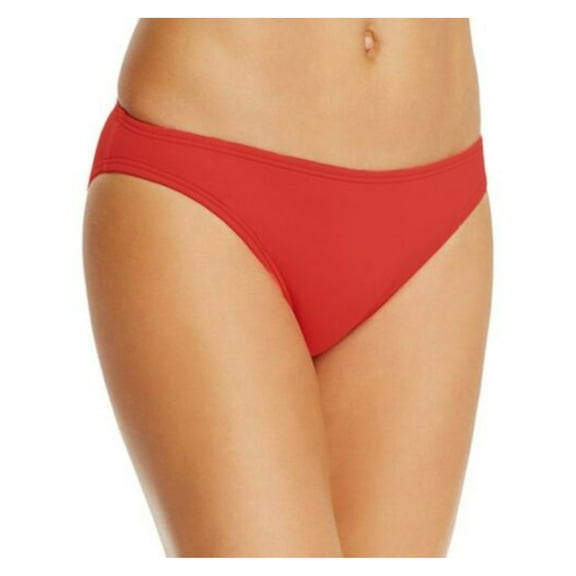 DKNY Women's Red Stretch Lined Bikini Full Coverage UV Protection Hipster Swimsuit Bottom XXL