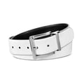 thumbnail image 1 of DKNY Women’s Reversible Pants Belt, White/Black, Large, 1 of 3