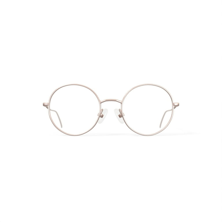 DKNY Women's DK1003 Prescription Eyeglasses with Case, Rose Gold