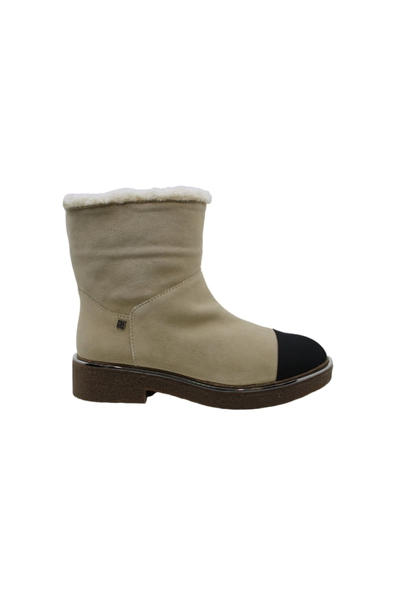 Women's Shoes Fay Suede Cap Toe Ankle Fashion, Sandstone/Black, Size 4.0