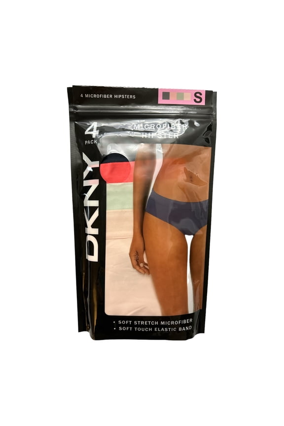 Women's Soft Stretch Microfiber 4 Pack Hipster Underwear