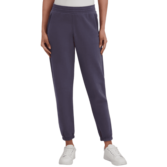 DKNY Women's Sport Fleece Jogger Gray Medium
