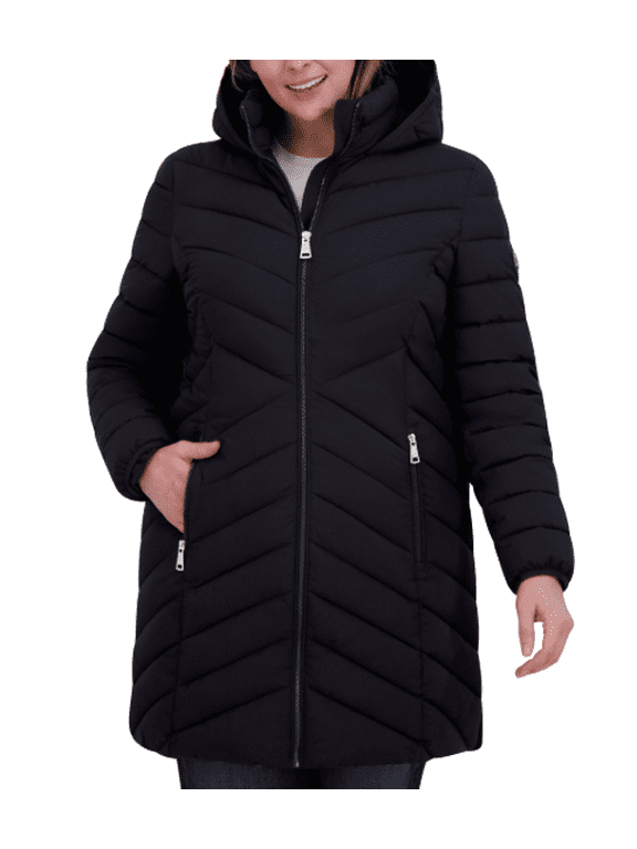 Women's Stretch Walker Coat Black Small