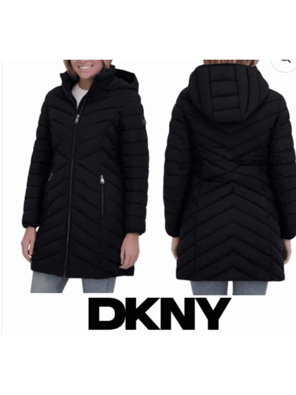Women's Stretch Walker Parka Coat Color Black XL