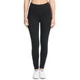 thumbnail image 1 of DKNY Women's Tummy Control Compression Full Length Leggings Black Size Large, 1 of 3
