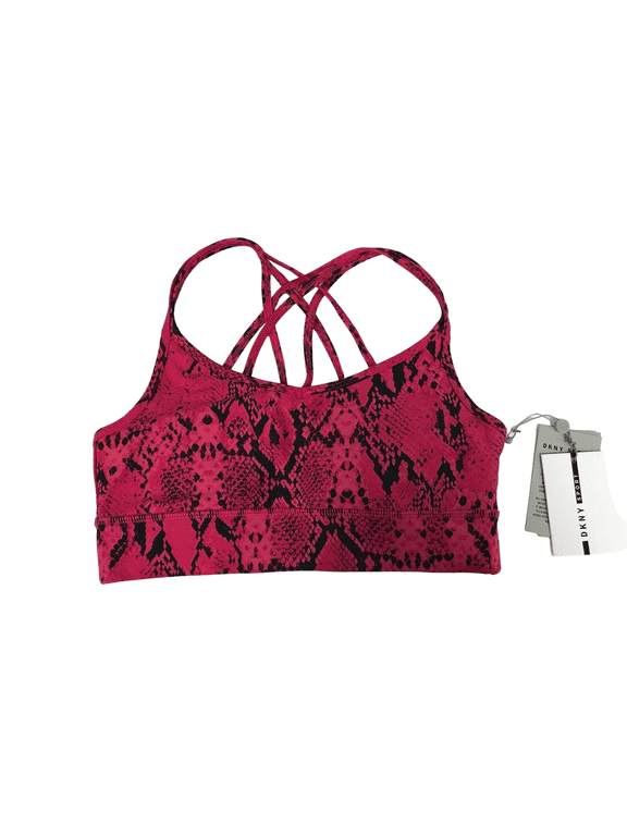 Women's Vivid Snake Print Strappy Back Bra - Size XS