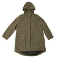 thumbnail image 1 of DKNY Women's Water Resistant Hooded Long Line Parka Jacket, Adjustable Waist (Juniper, S), 1 of 1