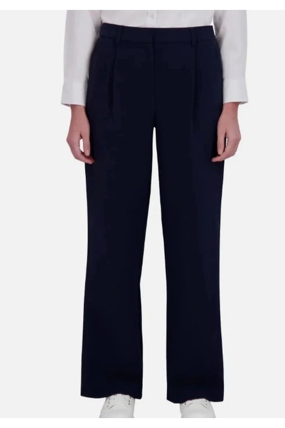 Women's Stretch High Rise Wide Leg Pant, Navy, 14