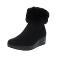 thumbnail image 1 of DKNY Womens Abri Faux Suede Faux Fur Booties, 1 of 3