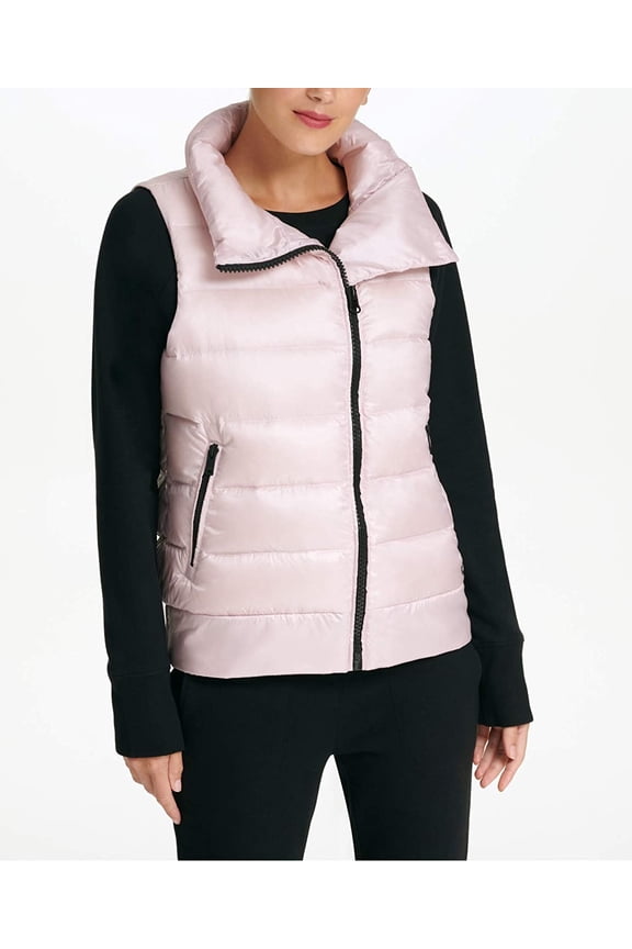 Womens Asymmetrical-Zip Down-Filled Vest Size XS