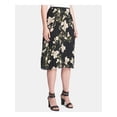 thumbnail image 1 of DKNY Womens Black Floral Circle Skirt 16, 1 of 1