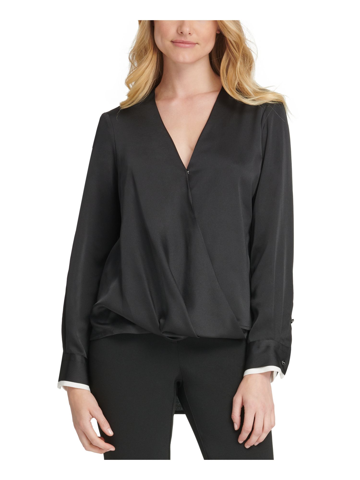 dkny wrap top