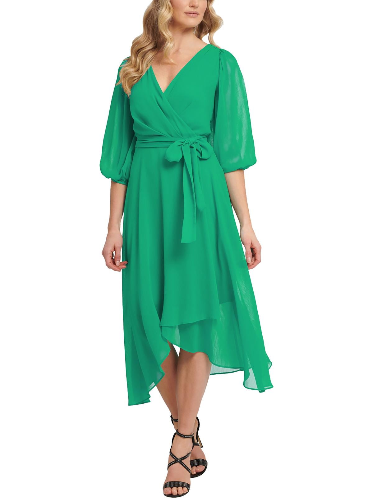 Hillary clip dot chiffon midi dress deals