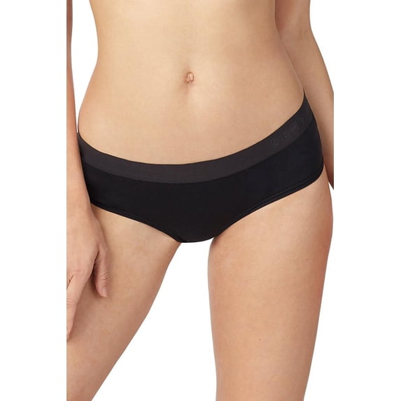 DKNY Womens Classic Cotton Boy Brief Medium Black