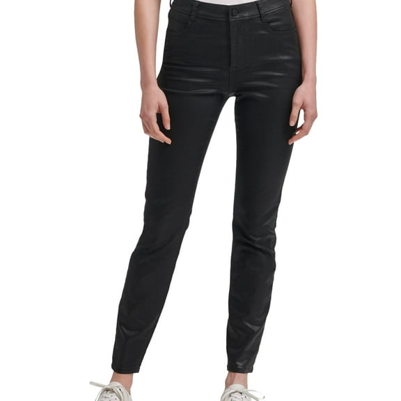 DKNY Womens Black Pocketed Skinny Pants Size: 25/0