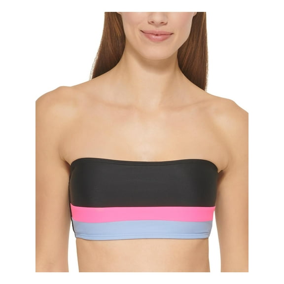 DKNY Womens Colorblock Adjustable Bikini Swim top