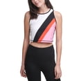 thumbnail image 1 of DKNY Womens Colorblocked Crop Top, 1 of 5