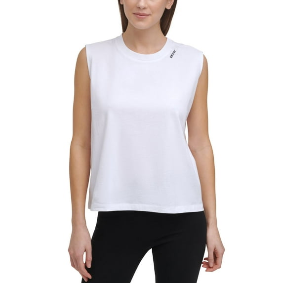 DKNY Womens Cotton Muscle Tank Top
