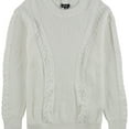 thumbnail image 1 of DKNY Womens Cotton Pullover Sweater, White, X-Large, 1 of 1