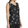 thumbnail image 1 of DKNY Womens Cowl Neck Sleeveless Blouse Top, Black, Medium, 1 of 2